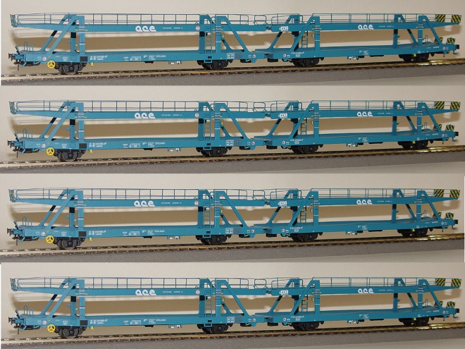Set of 4 articulated automobile transport cars type Laaerss  of ACE autocare Europe<br /><a href='images/pictures/LS_Models/32106.jpg' target='_blank'>Full size image</a>